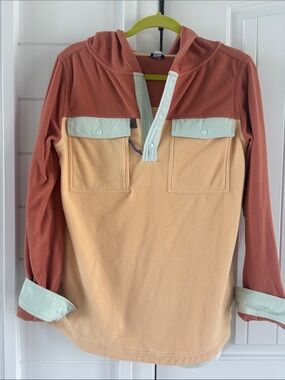 Patagonia Two-Tone Fleece Hooded Pullover